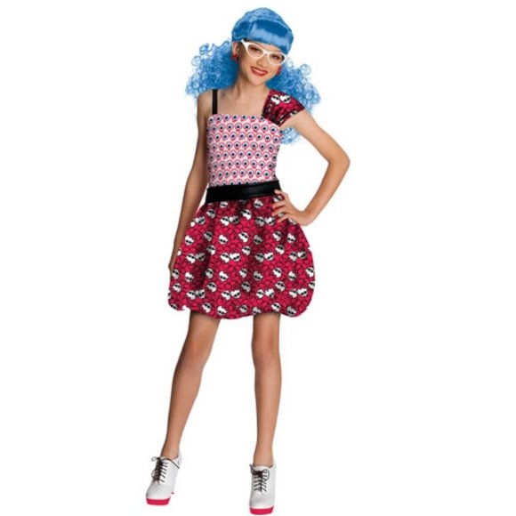 Rubies Girls Monster High Ghoulia Yelps Daughter of the Zombies Costume M (8-10) - Picture 1 of 1